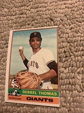 #493 Derrel Thomas san francisco  Giants 1976 Topps  Baseball Card Cb7