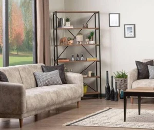 Librería Estantería Armario Mueble Madera Madera Metal Independiente Salón - Imagen 1 de 1
