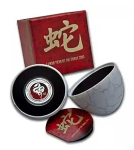 2013 Silver Lunar Snake Coin - Limited Edition | 0.5oz, Proof - Picture 1 of 1