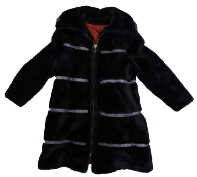 Country Pacer Vintage 1970's Faux Fur Union USA Made Full Zip Jacket Womens M - Image 1 of 4