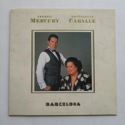 Freddie Mercury 'Barcelona' 1988 UK 1st Pressing Vinyl LP Gatefold Album Record - Image 1 of 4
