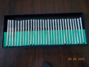Lot of 30 New Rotary Tool Fine Grinding / Burnishing Bits 1-3/4" Long, 3mm Shaft - Picture 1 of 4