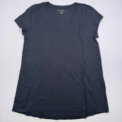 Camisa túnica Lilly Pulitzer para mujer pequeña negra cuello en V tejido holgado Foto 1 de 4