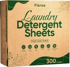 Travel Laundry Detergent Sheets Fisroa 300 Loads Eco-friendly Washing Detergent