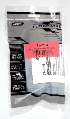 Arnés de cables Metra Turbowire OEM para Chevy Pontiac Saturn 2006-2012 71-2104 Foto 1 de 4