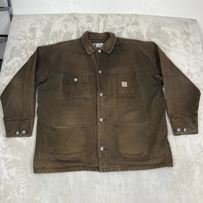 复古亚利桑那夹克男式大号棕色褪色编舞外套谷仓农场垃圾户外 — 第 1/4 张图片