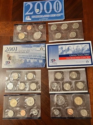 Lot 2000 - 2002 U.S. Mint Uncirculated Coin Sets – Philadelphia. - Image 1 of 4
