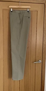 M&S Chino Trousers 40W X 32L Stone Reg Fit Stretch - Picture 1 of 8