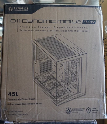 Estuche para computadora LIAN LI O11D MINI V2 Flow Compact ATX Mid-Tower Airflow, negro Foto 1 de 3