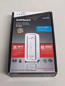 Arris Surfboard Model SBG6700-AC Docsis 3.0 Cable Modem AC1600 WiFi Router Combo - Picture 1 of 6