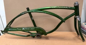 Telaio e protezione catena bicicletta Schwinn Stingray Deluxe 1972 originale campus verde - Foto 1 di 24