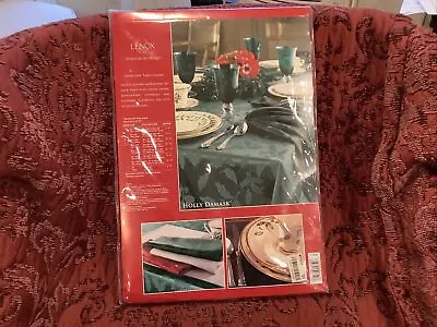 Lenox American By Design Laurel Leaf 70" Round  Tablecloth Red  Red NEW - Image 1 of 4