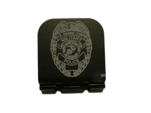 USMC Military Police Badge Laser Etched Aluminum Hat Clip Brim-it - Picture 1 of 10