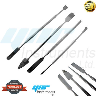 YNR ENGLAND YNR Metal Spatula 4 Piece Set Tools Dental Carver Wax Surgical - New Stainless S