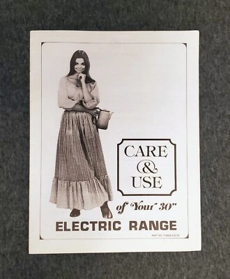 Gaffers & Sattler Electric Range Care & Use Guide Manual 1970s w/ other papers - Image 1 of 4
