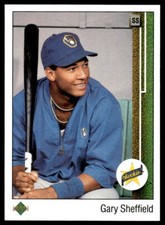 1989 Upper Deck  13 Gary Sheffield  Rc Milwaukee Brewers