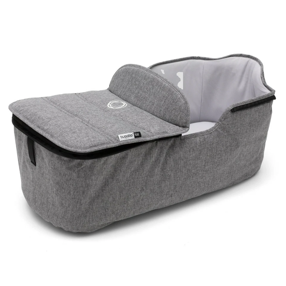Bugaboo Fox Carrycot Tailored Fabric Set, Grey Melange - Image 1 of 1