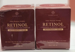 2x Crema de retinol para rostro y cuello - Complejo de ceramida y péptidos - Sin fragancia 26/09 - Imagen 1 de 2