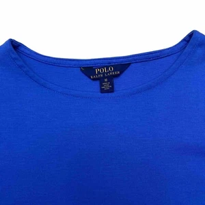 Polo Ralph Lauren Girls Royal Blue Dress Short Sleeve Pleats Size 10 - Picture 1 of 10