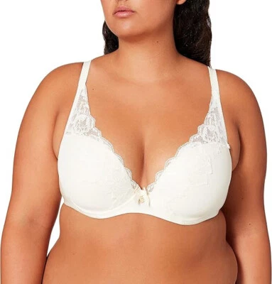 Sujetador Chantelle para mujer naranja de encaje blanco roto 34B Foto 1 de 3