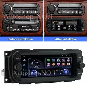 6,8" Android 14 Autoradio GPS Wifi für Chrysler Jeep Dodge 1998-2010 mit Carplay - Bild 1 von 24