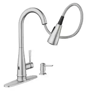 Birchfield Spot Resist Stainless One-Handle High Arc Pulldown Kit 87205EWSRS - Picture 1 of 6