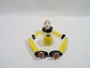 BRULE PARFUM PIERROT ART DECO PORCELAINE HENRI DELCOURT PERFUME BURNER PORCELAIN - Picture 1 of 10