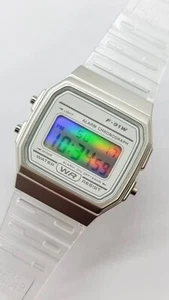 Chameleon – Modified Watch Based on Casio F-91W – White Custom Digital Watch edc - Picture 1 of 9