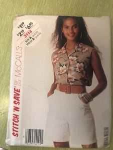 Stitch N Save 3114 pattern: Misses Blouse and Shorts Misses Sizes 6-10 CUT to 10 - Picture 1 of 2