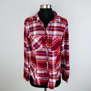 Maurices Womens Shirt Pearl Snap Colorful Cozy Casual Plaid Flannel M * - Picture 1 of 6