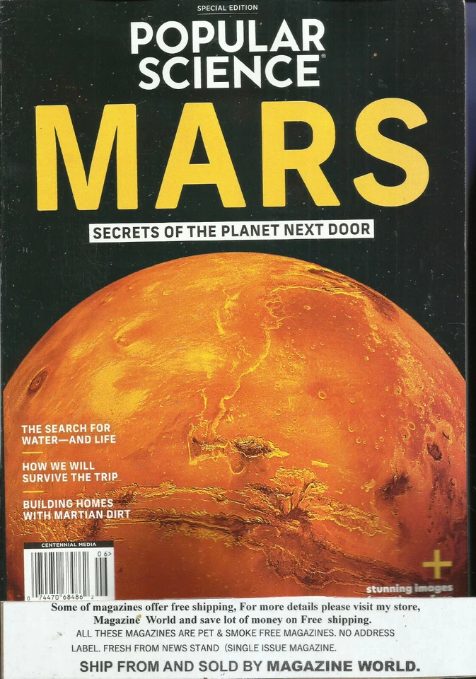 Popular Science Magazine Mars Secret of the Planet Next Door Special Edition2021 - Image 1 of 1