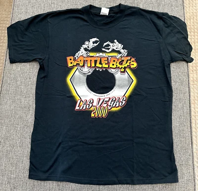 BattleBots Vintage T-Shirt Mens L Robot Competition TV Promo 2000s Las Vegas Lg Foto 1 de 3