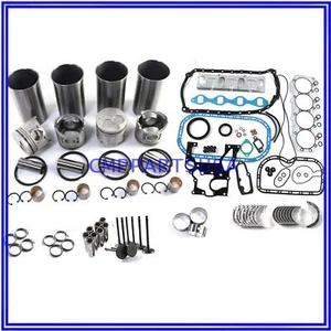 4JG2 Engine Overhaul Rebuild Kit & Valves for Isuzu TCM Komatsu Forklift Truck - Bild 1 von 7