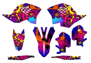 2008-2011 EXC-F ZANY Pink Senge Graphics Kit Compatible with KTM - Foto 1 di 10
