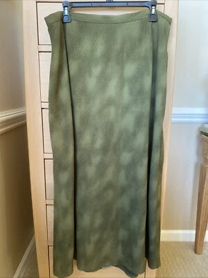 Maxi Saia Plus Size 18W Verde Estampa de Animal Mob Wife Y2K Vintage Cintura Elástica - Imagem 1 de 4