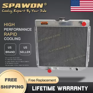 3Row SPAWON Radiator For Ford Mustang Maverick Mercury Comet Cougar 1969-1973 - Picture 1 of 9