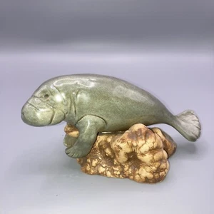 Cardee West Porcelain Manatee sculpture - Picture 1 of 5