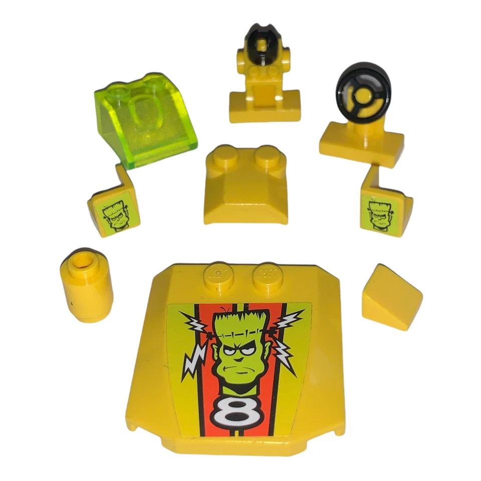 lot of 9 yellow Lego parts - car hood - steering wheel- combined shipping (YEL2) - Image 1 of 1