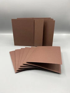 12 Pre Scored Stampin Up A2 Cardstock for Card Making 4.25x5.5 Chocolate Chip - Picture 1 of 1