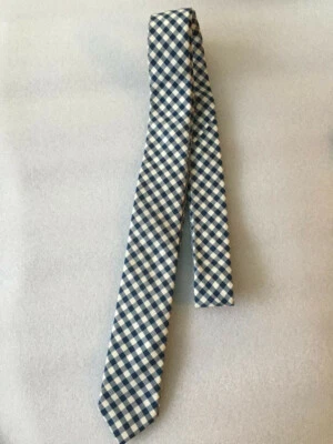 Gravata executiva masculina BDG algodão padrão geométrico marinho  - Imagem 1 de 2