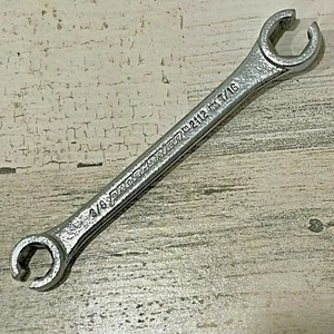 PROAMERICA 3/8" x 7/16" FLARE NUT LINE WRENCH 2112 HAND TOOL NOS Made in USA - Foto 1 di 5