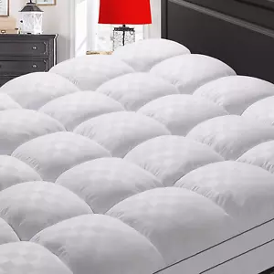 Mattress Topper Queen,Extra Thick Mattress Pad Cover for Back Pain,Cooling Mattr - Picture 1 of 7