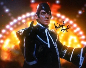 Autógrafo de Doctor Who: MICHAEL JAYSTON (The Ultimate Foe) rara foto firmada - Imagen 1 de 1