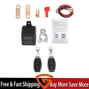Desconexión de batería de coche para auto camión RV 12V 200A 12V inalámbrico doble control remoto - Imagen 1 de 13