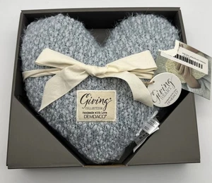 Neu!! Demdaco Giving Collection Herz weiches blaues Gewichtskissen - Bild 1 von 12
