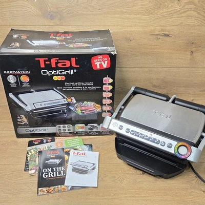 T-Fal Opti Grill Indoor Kitchen Electric Grill Automatic w/ Box - Image 1 of 4