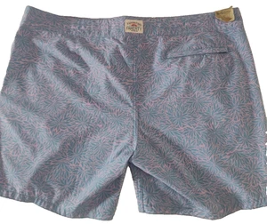 Faherty Shorts Mens Faded Floral Batik Beacon Swim Trunks 42 Board Beach 7" - Picture 1 of 3