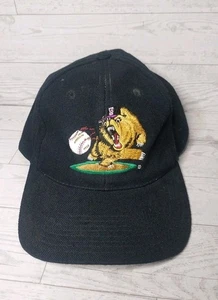 Fresno Grizzlies Snapback Cap Bear Logo Baseball Vintage Black - Picture 1 of 7