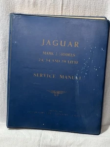 1ª EDICIÓN JAGUAR MARK 2 MODELOS 2.4, 3.4, 3.8 MANUAL DE TALLER GENUINO DE FÁBRICA - Imagen 1 de 14