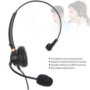 H600‑3.5VA Telephone Headset Anti‑Shock 3.5mm Jack Business Headset With Mic SAL - Zdjęcie 1 z 23